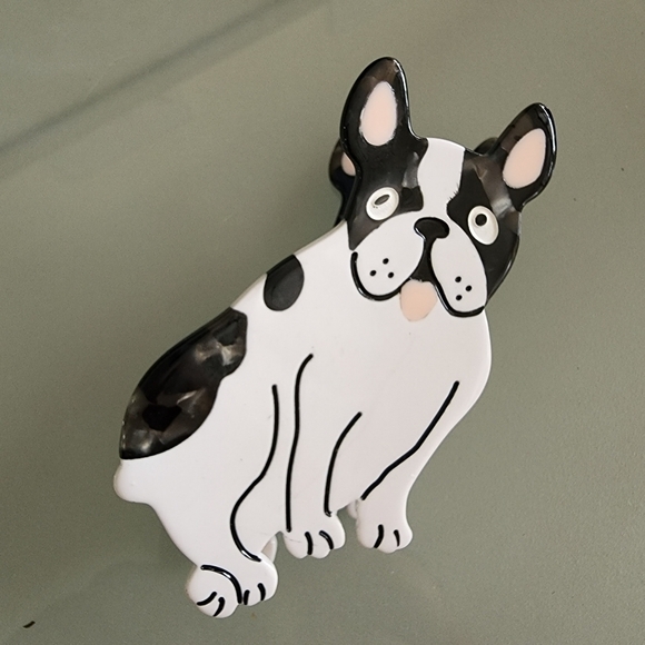 NEW Dog French Bulldog Animal Hair Claw Clip - Picture 7 of 14